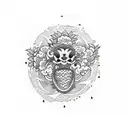 strawberry  tattoo design idea