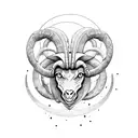 aries and pisces tattoo design idea