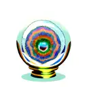 crystal ball tattoo design idea