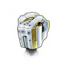 brass knuckles tattoo design idea