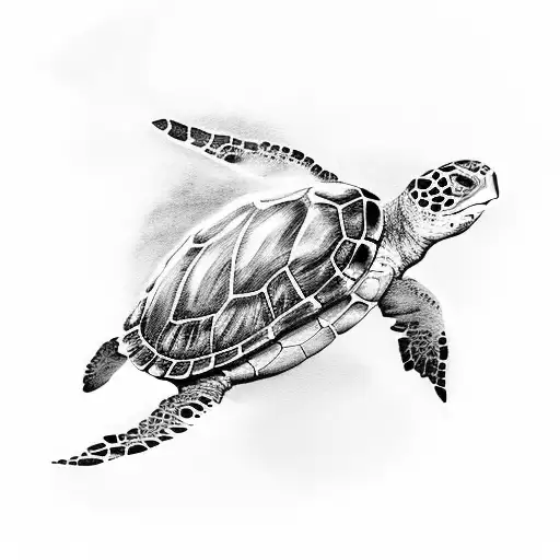 sea turtles  tattoo design idea