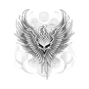 celtic Phoenix  tattoo design idea