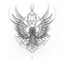 celtic Phoenix  tattoo design idea
