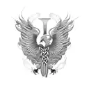 celtic Phoenix  tattoo design idea