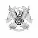 celtic Phoenix  tattoo design idea
