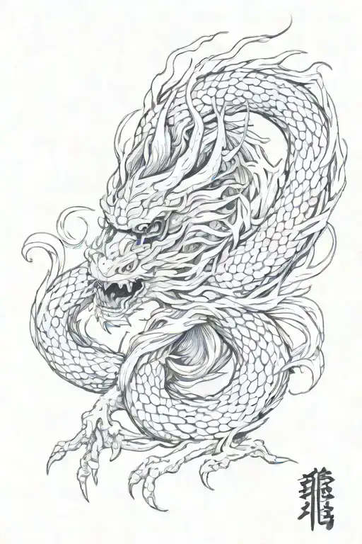 Ryujin Jakka Bankai tattoo design idea