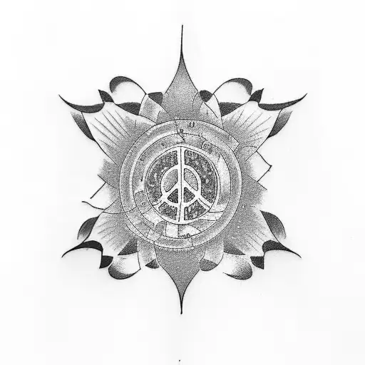 A tattoo representing the important people in your life, such as your mother, father, sisters, and girlfriend, reflecting peace, clarity, and light. It should be small and located on your arm, but drawn by them. tattoo design idea