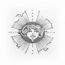 A tattoo representing the important people in your life, such as your mother, father, sisters, and girlfriend, reflecting peace, clarity, and light. It should be small and located on your arm, but drawn by them. tattoo design idea