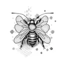 Honey Bee tattoo design idea