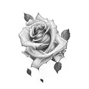 Dove,Cocoa,clouds,and rose tattoo design idea