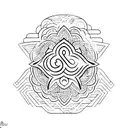 shaka sign tattoo design idea