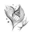 hapf sleeve bird feathers  tattoo design idea