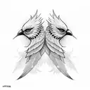 hapf sleeve bird feathers  tattoo design idea