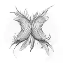 half arm sleeve bird feathers tattoo design idea