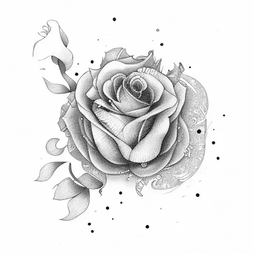 for 2 daughters named Alexandra Rose and Elle Green tattoo design idea