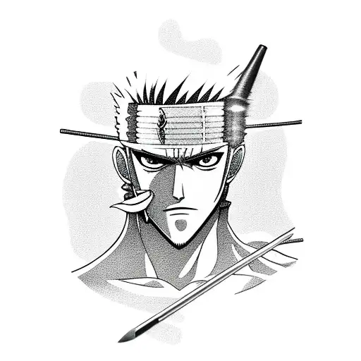 Roronoa Zoro tattoo design idea