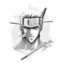 Roronoa Zoro tattoo design idea