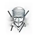 Roronoa Zoro tattoo design idea