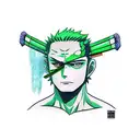 Roronoa Zoro tattoo design idea