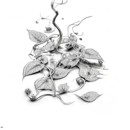 poison ivy tattoo design idea