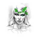 poison ivy tattoo design idea
