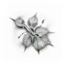 poison ivy tattoo design idea