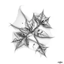 poison ivy tattoo design idea