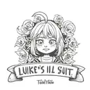 text saying Lukey's lil slut tattoo design idea