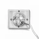 Light switch with a plaster that holds him on, on the plaster there’s a drawing of magic wand tattoo design idea