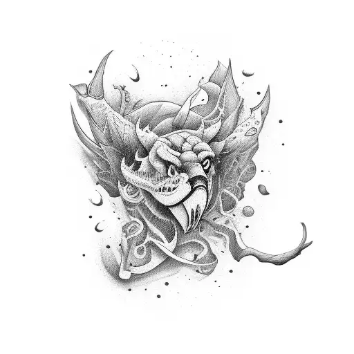 word "Sad" with drugs and alcohol pattern tattoo design idea
