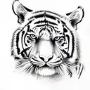 Tiger tattoo design idea
