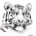 Tiger tattoo design idea