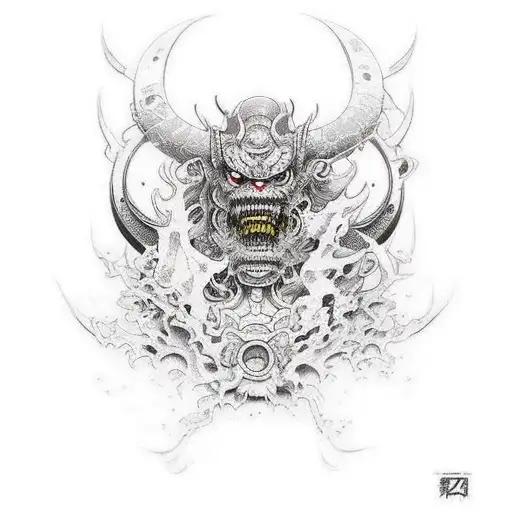 Sanemi demon slayer mark tattoo design idea