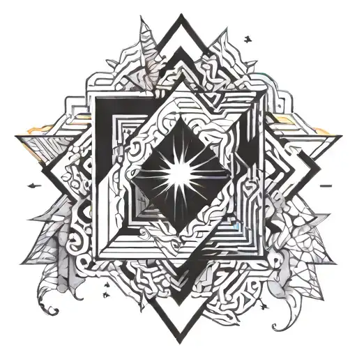 A tattoo design incorporating symbols of anxiety transforming into positive energy through spirituality and self-love tattoo design idea