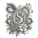 Santosh name tattoo design idea