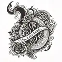 Santosh name tattoo design idea