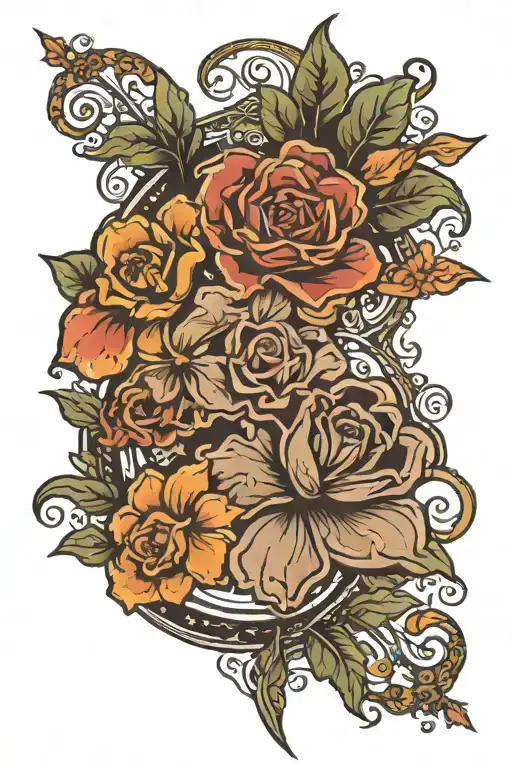 north carolina ohio florida state outline tattoo design idea