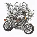 Burn rubber not your soul with something in the back ground and around it  tattoo design idea