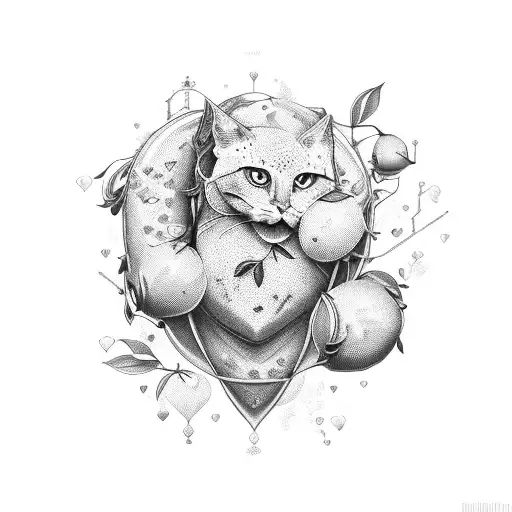 heart squeezed like a lemon tattoo design idea