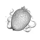 heart squeezed like a lemon tattoo design idea