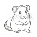 Syrian hamster tattoo design idea