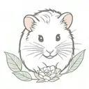 Syrian hamster tattoo design idea