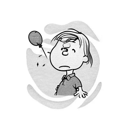 A tattoo inspired by the lyrics of Charlie Brown Jr. in a blackwork style tattoo design idea