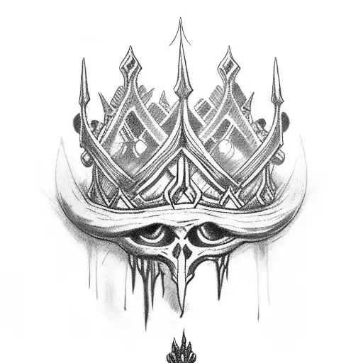 Thorn Crown with bible verse tattoo design idea