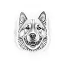 dog bone tattoo design idea