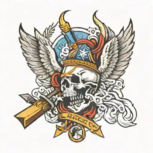 victory or valhalla tattoo design idea