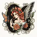 fairy tale tattoo design idea
