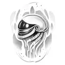 alien rasta head tattoo design idea