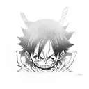 luffy tattoo design idea