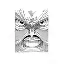 luffy tattoo design idea